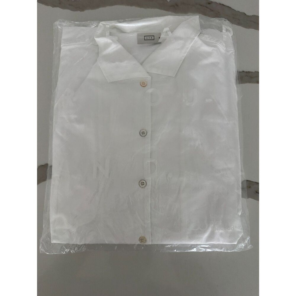 AYR The Tate Button Down Shirt Women’s Size Small Oxford White